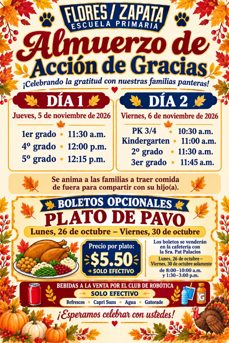 Luncheon info flyer Spanish
